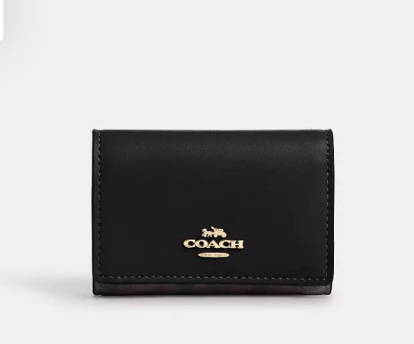 COACH® Outlet | Micro Wallet In Signature Canvas
