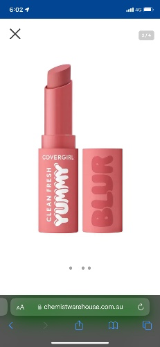 Cover girl clean fresh yummy blur lipstick #100