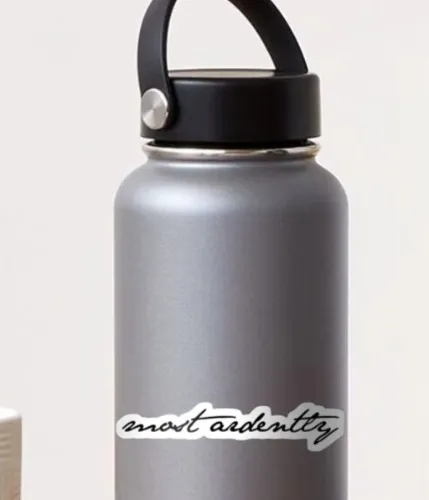 'Most Ardently' sticker from Red Bubble