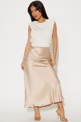 Candice Sleeveless Maxi Dress - Taupe/combo