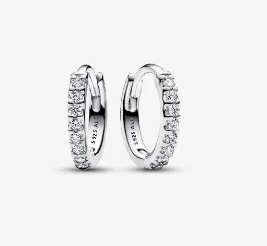 Sparkling Huggie Hoop Earrings