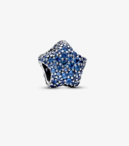 Bold Pavé Star Charm | Sterling silver | Pandora Canada