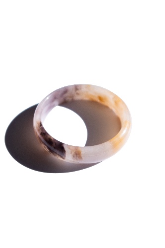 Playground — Marble Jade Stone Bangle | M / Sand