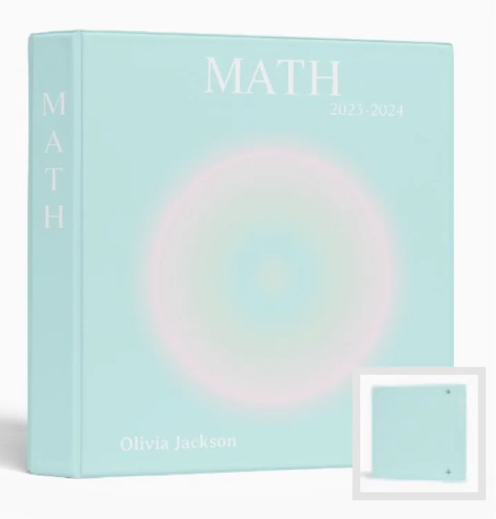 Math binder 