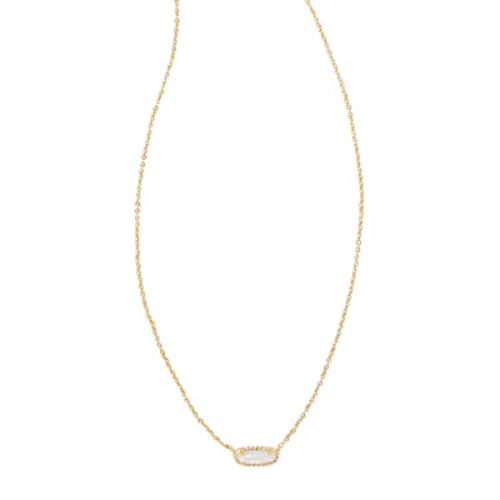 Kendra Scott Emma 14K Gold Over Brass Pendant Necklace - Mother of Pearl