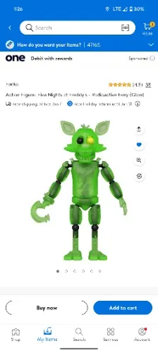 Radioactive foxy figure