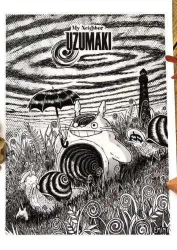 Stampa artistica del mio vicino Uzu - formato A4