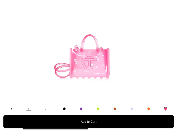 Melissa X Telfar Medium Jelly Shopper - Pink – shop.telfar