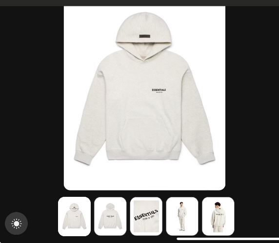 Fear of God Essentials Hoodie Light Oatmeal