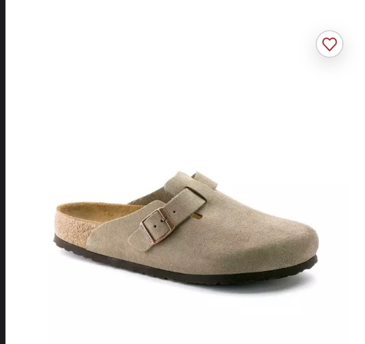 Birkenstock Boston Suede "Taupe" Unisex Sandal
