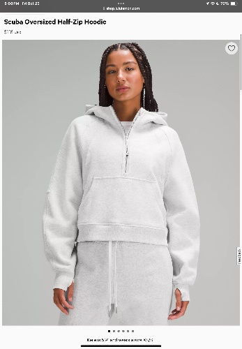 Scuba Oversized Half-Zip Hoodie