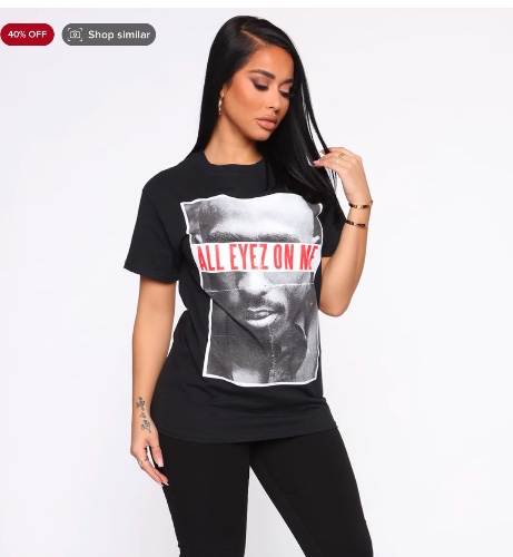All Eyes On Me Top - black