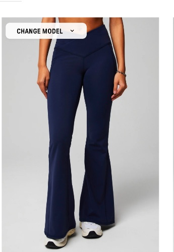 PureLuxe High-Waisted Crossover Flare