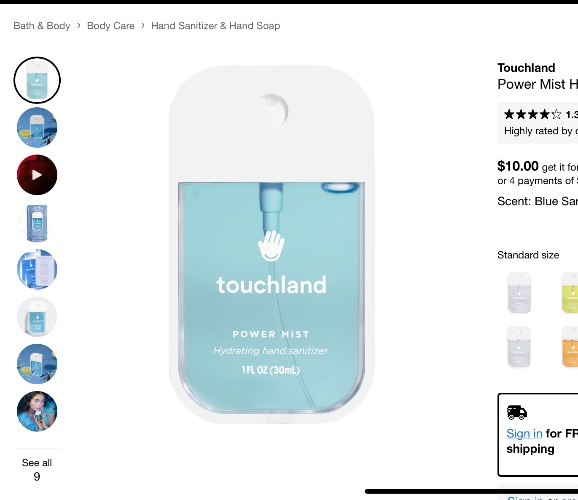Power Mist Hydrating Hand Sanitizer
