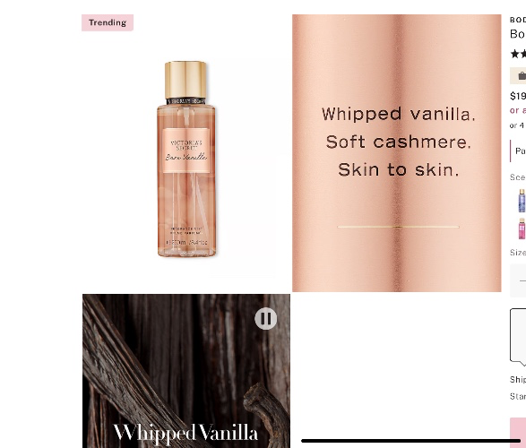 Body Mist - Bare Vannilla 8.4oz
 - Victoria's Secret US
