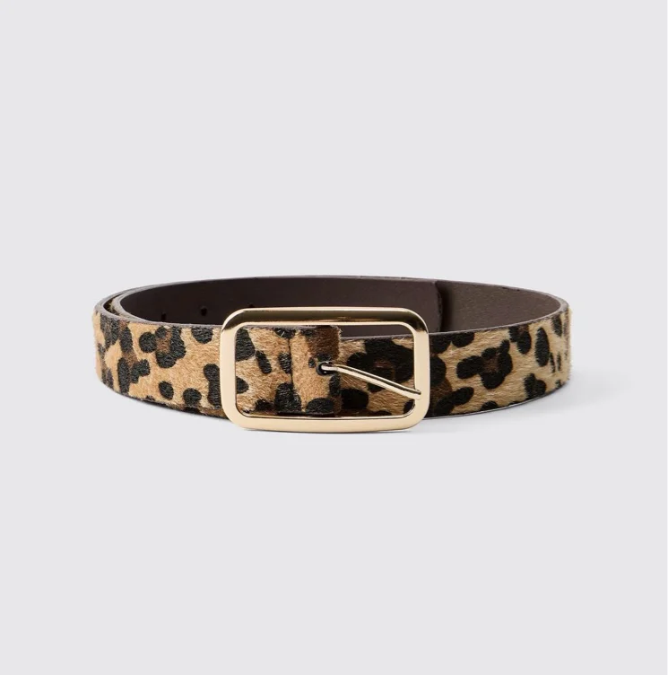 Leopard Belt | boohooMAN USA
