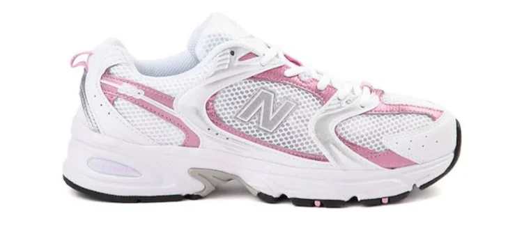 New Balance 530 Athletic Shoe - White / Pink Sugar