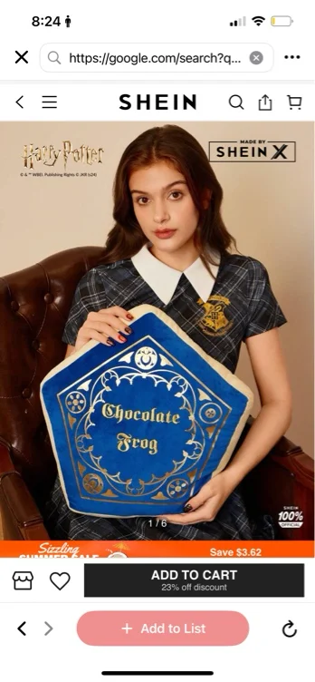 Chocolate Frog Themed Pillow