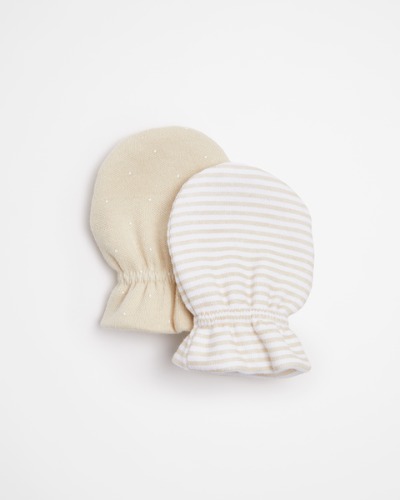 Organic Cotton Newborn Mittens 2 Pack