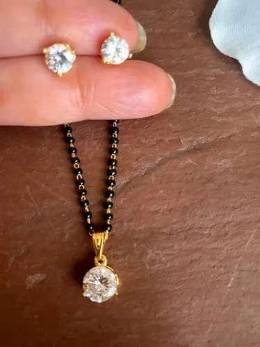 Gold plated Mangal sutra