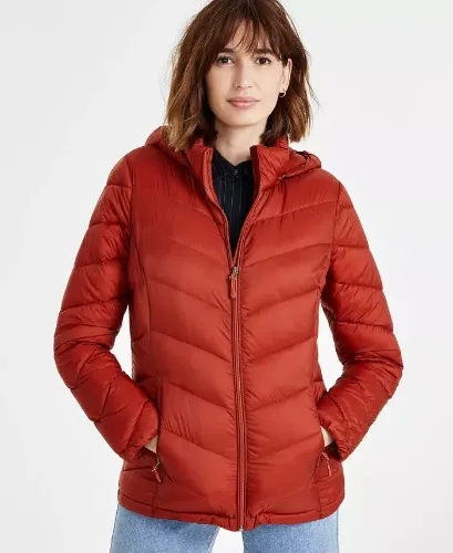 Women's Packable Hooded Puffer Coat