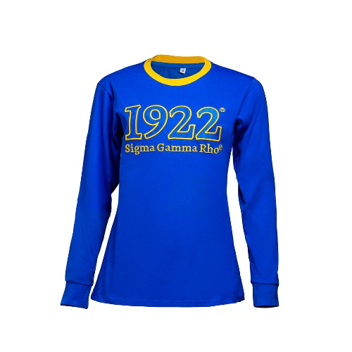 Sigma Gamma Rho Long Sleeve Tee Blue | Medium