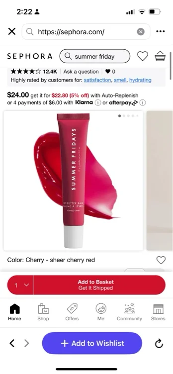 Lip Butter Balm - Summer Fridays | Sephora