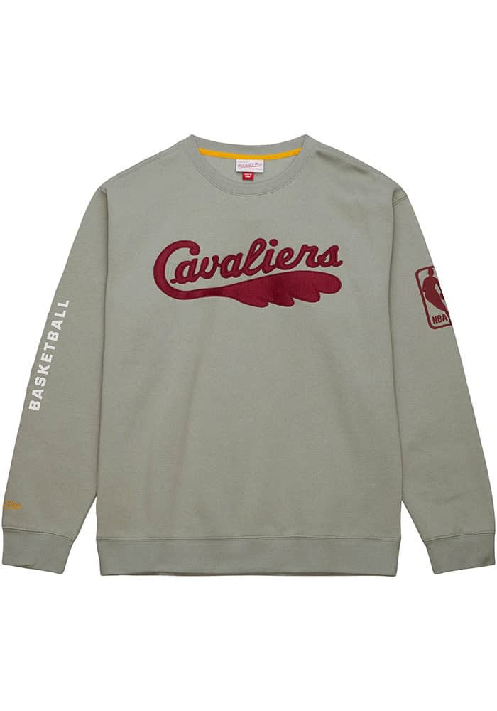 Mitchell and Ness Cleveland Cavaliers Mens Maroon There and Back Long Sleeve Crew Sweatshirt