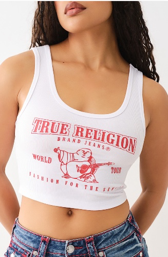 

LOGO CROP TANK | True Religion

