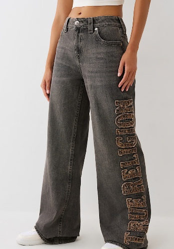 

TRUE RELIGION BOBBI BAGGY JEAN - COMPASS TRAIL BLACK WASH | True Religion

