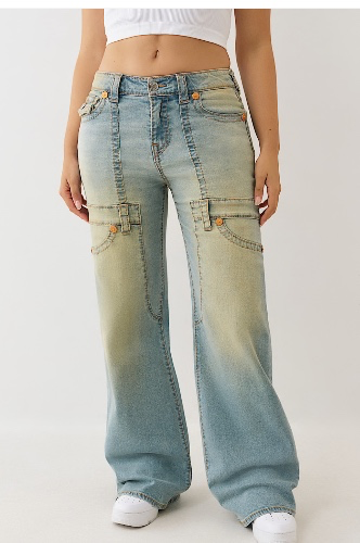

BOBBI BIG T CARPENTER BAGGY JEAN - Winter Breeze | True Religion


