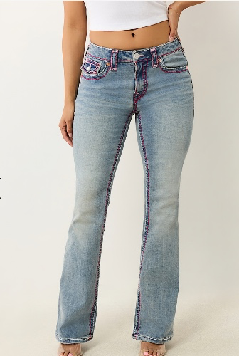 BECCA MID RISE SUPER T BOOTCUT JEAN - California Poppy | True Religion
