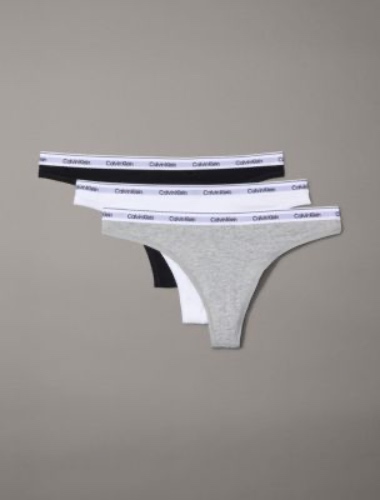 Modern Logo 3-Pack Low Rise Thong | Calvin Klein