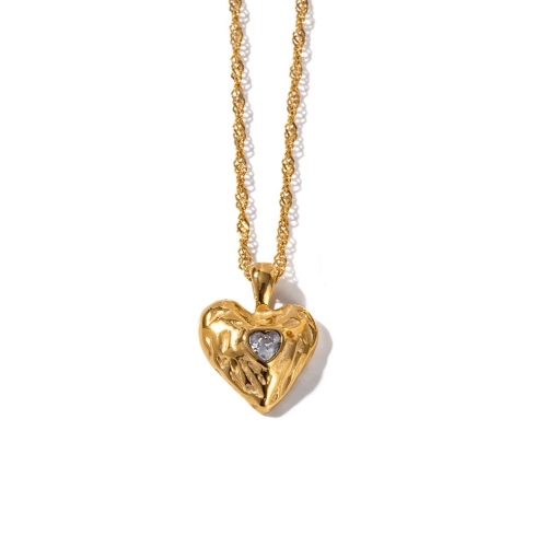 Moorey White Heart Necklace | Default Title