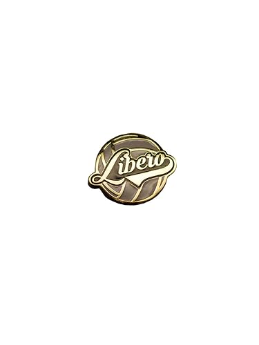 Volleyball Themed Postion/Captain Pins, Libero