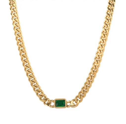 Elise Green Choker Necklace | Regular