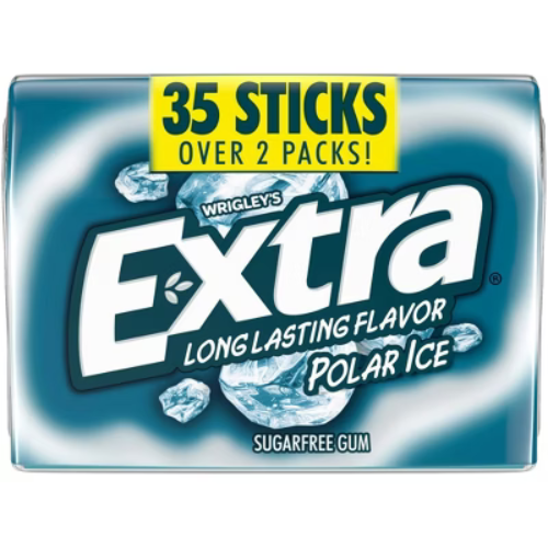 Extra Polar Ice Sugar Free Mint Chewing Gum - 35ct
