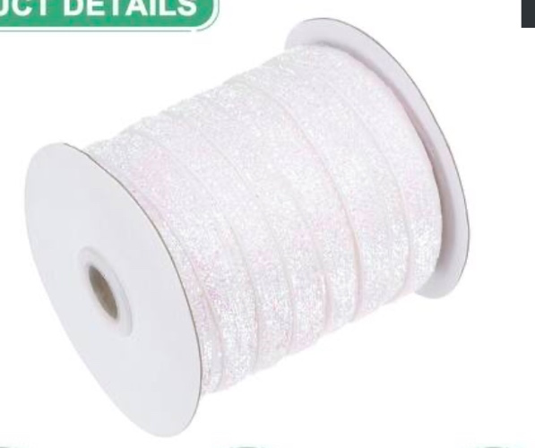 1 Pack Metallic Glitters Velvet Ribbon,3/8"x50 Yards for Gift - Bed Bath & Beyond - 41681969