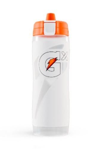 White Gx Squeeze Water Bottle (30 oz) | Gatorade Official Site