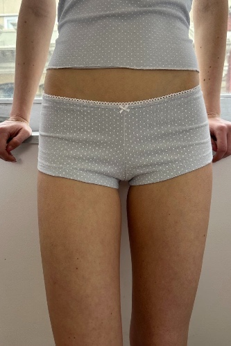 Polka Dots Hipster Underwear | Light Blue With Polka Dots / XS/S