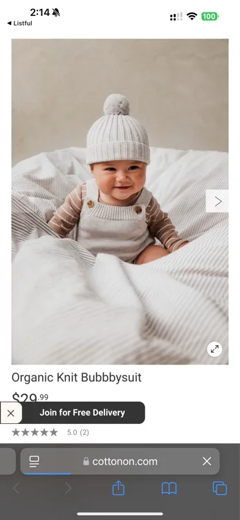 Organic Knit Bubbbysuit