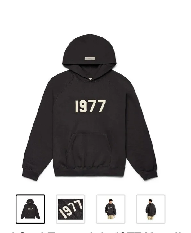 Fear of God Essentials 1977 Hoodie Iron