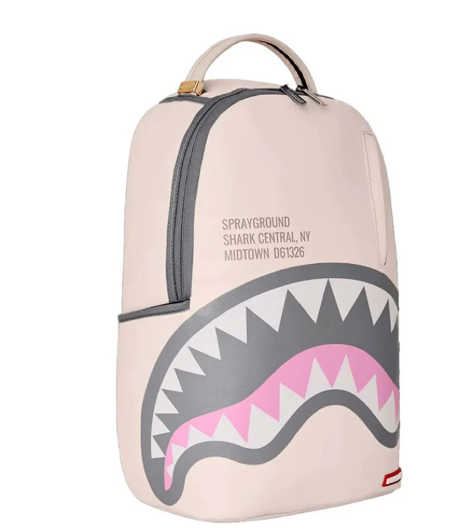 Sprayground Shark Central Rose DLXSV Backpack White/Black