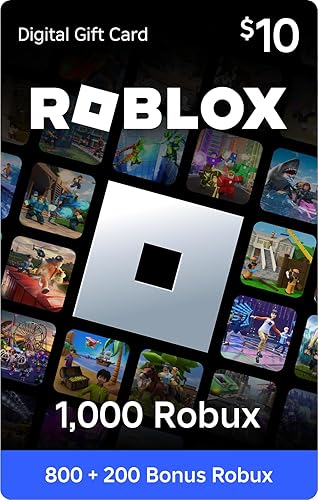 Roblox Digital Gift Card - 1,000 Robux [Includes Exclusive Virtual Item] [Digital Code] - 10