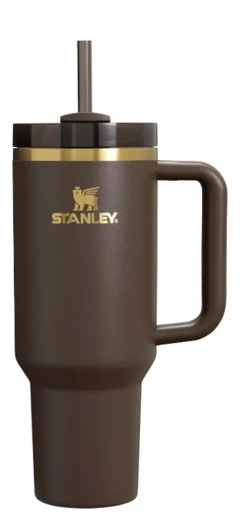 Stanley Chocolate Flowstate Quencher 40oz Tumbler Chocolate Gold