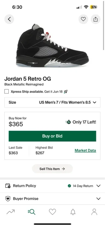 Jordan 5 Black Metallic Reimagined 