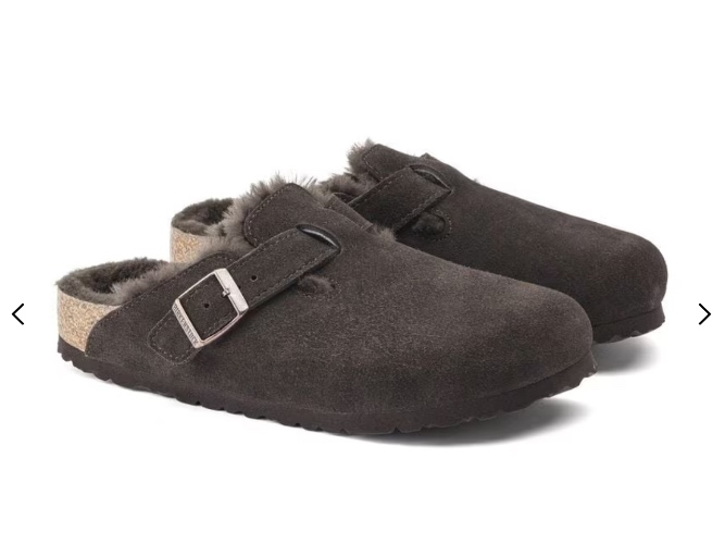 Boston shearling Birkenstocks 