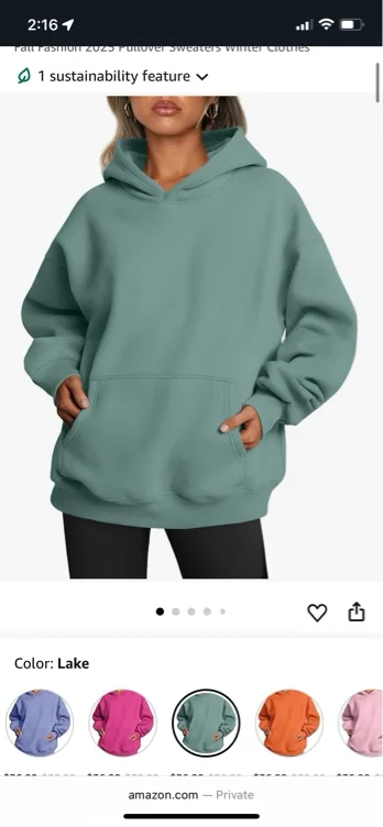 Trendy Queen Womens Oversized Hoodies Fleece Sweatshirts Fall Fashion 2025 Pullover Sweaters Winter Clothes - Black - Small