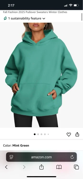 Trendy Queen Womens Oversized Hoodies Fleece Sweatshirts Fall Fashion 2025 Pullover Sweaters Winter Clothes - Black - Small