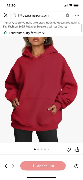Trendy Queen Womens Oversized Hoodies Fleece Sweatshirts Fall Fashion 2025 Pullover Sweaters Winter Clothes - Black - Small